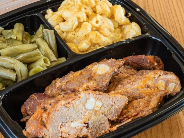 Rib Tips with Sauce on It.