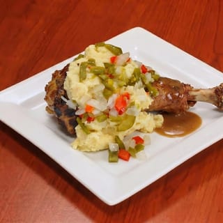 Stuffed STL with Onion Peppers and Potatoes
